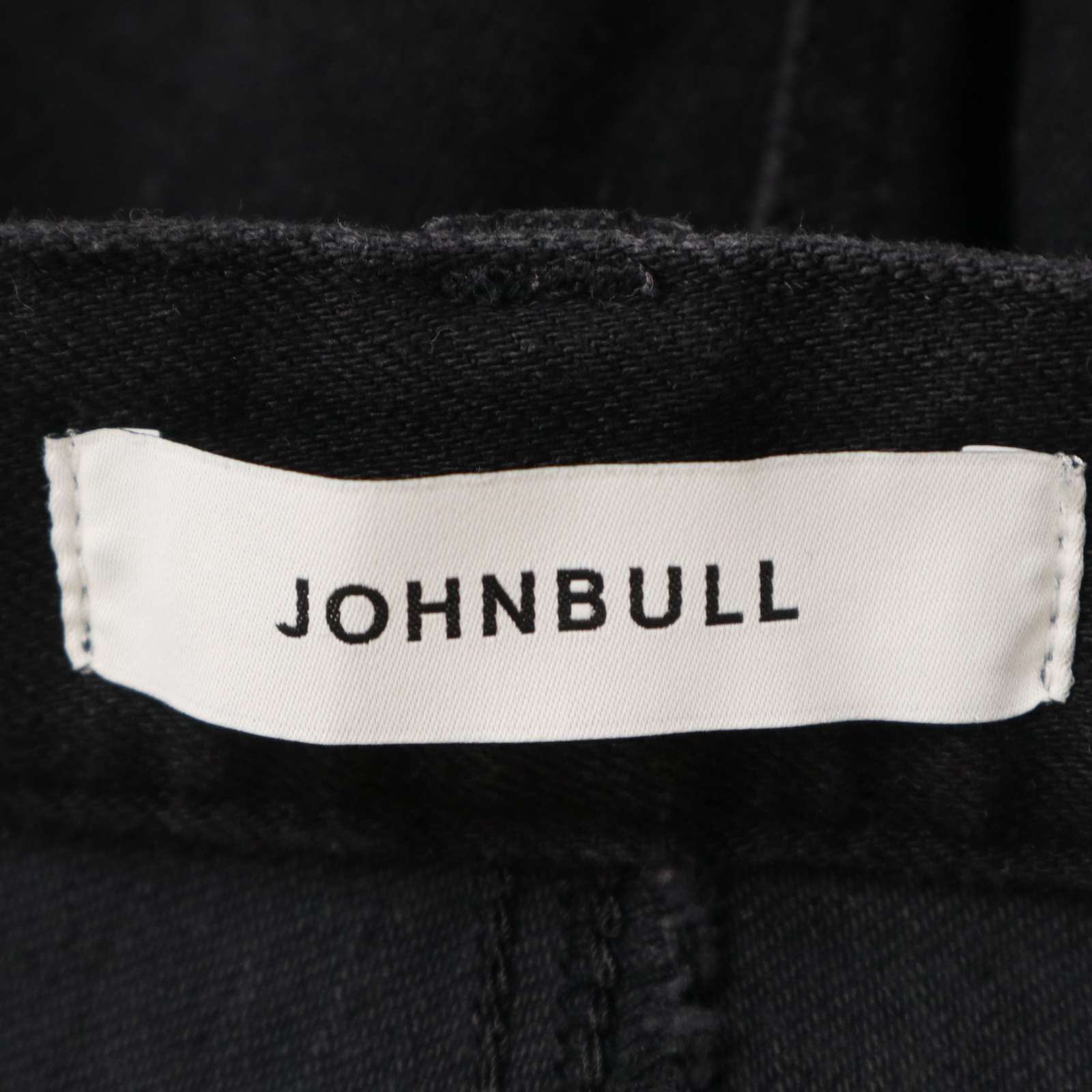 Johnbull ジョンブル 21515 ストレッチ☆ ブラック デニム パンツ 