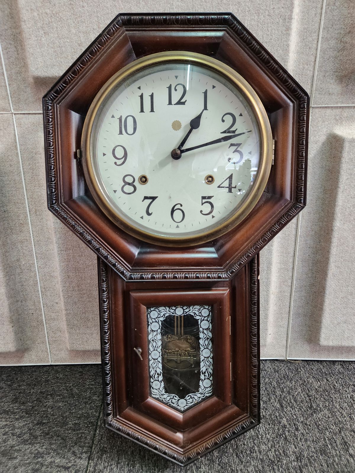 天皇陛下御在位60年記念掛時計】柱時計 掛時計 2025年最新】天皇