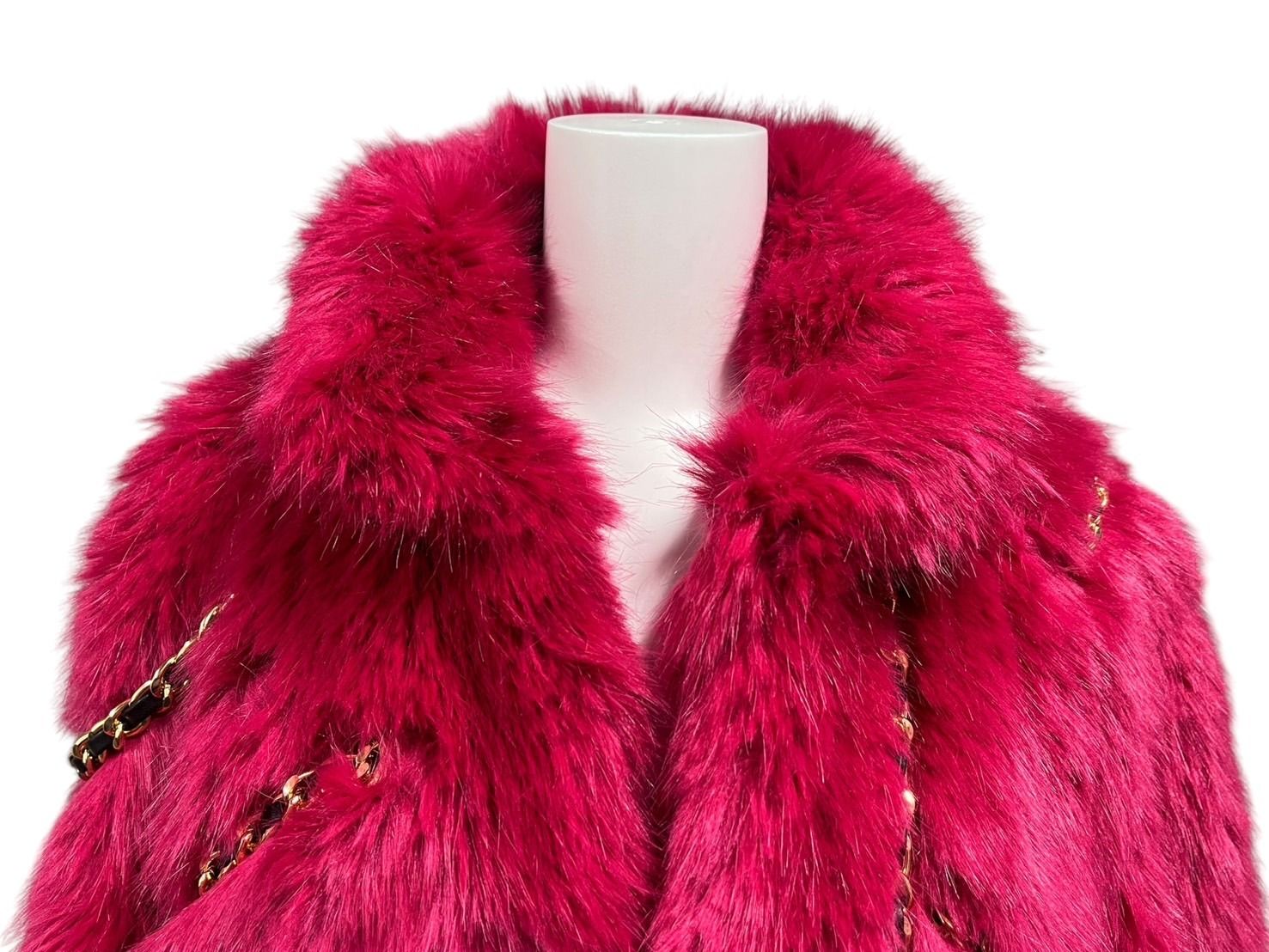 新品未使用 Moschino モスキーノ H&M コラボ ファージャケット コート  