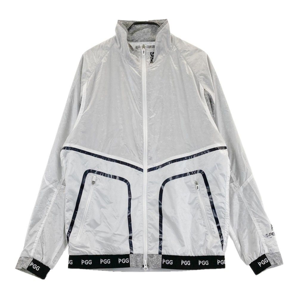 サイズ：4 PGG PEARLY GATES パーリーゲイツ ; 2023年モデル ジップ ナイロンジャケット  グレー系 [240101429268] ゴルフウェア メンズ ストスト サイズ：4 PGG PEARLY GATES パーリーゲイツ ; 2023年モデル