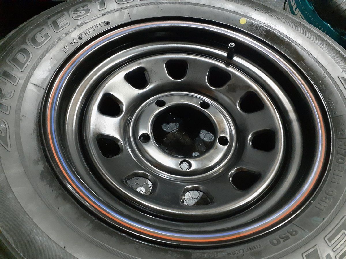 新品【BS DUELER H/L 215/70R15】夏タイヤ【DAYTONA デイトナ 15インチ 6J5HPCD139.7】ジムニー ジムニーシエラ等　(VTP937)