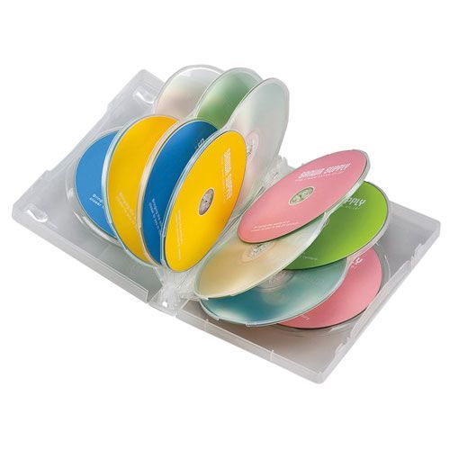 5個セット 3枚×5 サンワサプライ DVDトールケース 12枚収納 3枚セット クリア DVD-TW12-03CLNX5