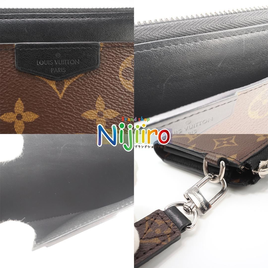 【極美品】ルイヴィトン　モノグラムマカサー　ジッピーウォレット　1611 極美品】ルイヴィトン モノグラムマカサー ジッピーウォレット