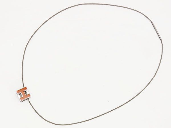 美品】エルメス HERMES カージュアッシュ Hキューブ ネックレス