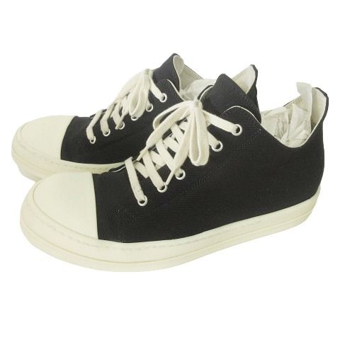 ダークシャドウ DRKSHDW SS24 LIDO LOW SNEAKS IN BLACK スニーカー ローカット イタリア製 DU01D1802 42 約27cm 黒 ブラック