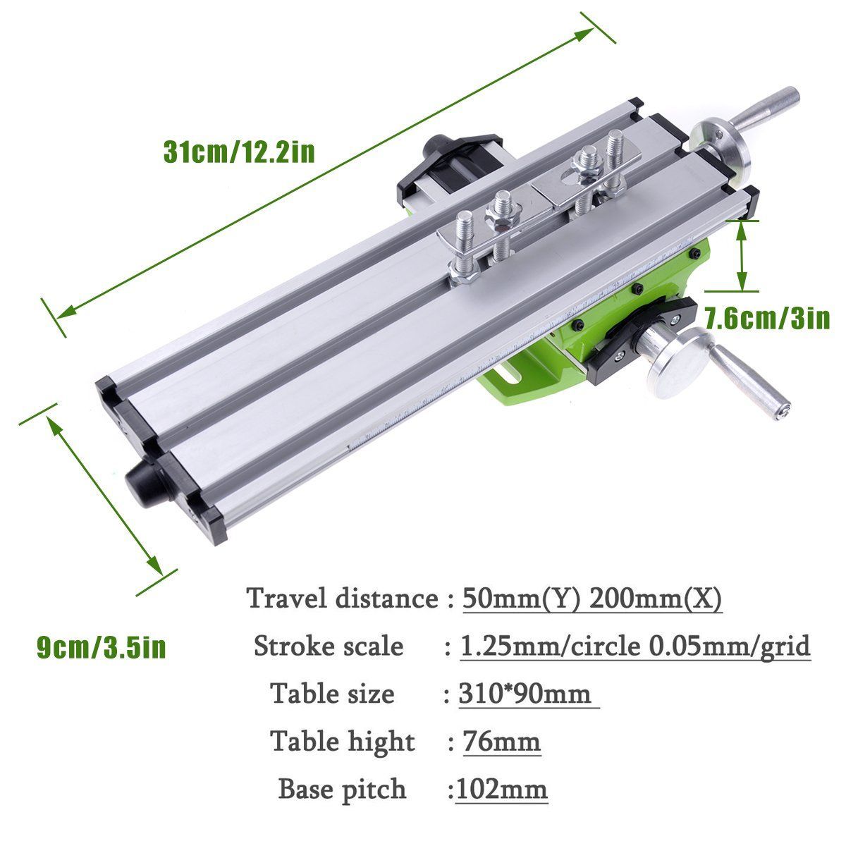 数量限定】ミニフライス盤 卓上十字作業台 アルミサッシ マイクロ