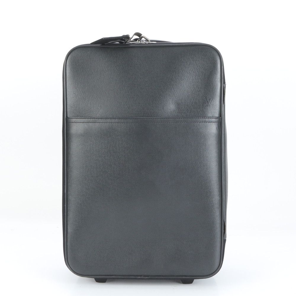 ルイヴィトン タイガ ペガス 55 M23312 レザー スーツケース キャリー バッグ 出張 旅行 トラベル 黒 A4 メンズ EUE CS36-2