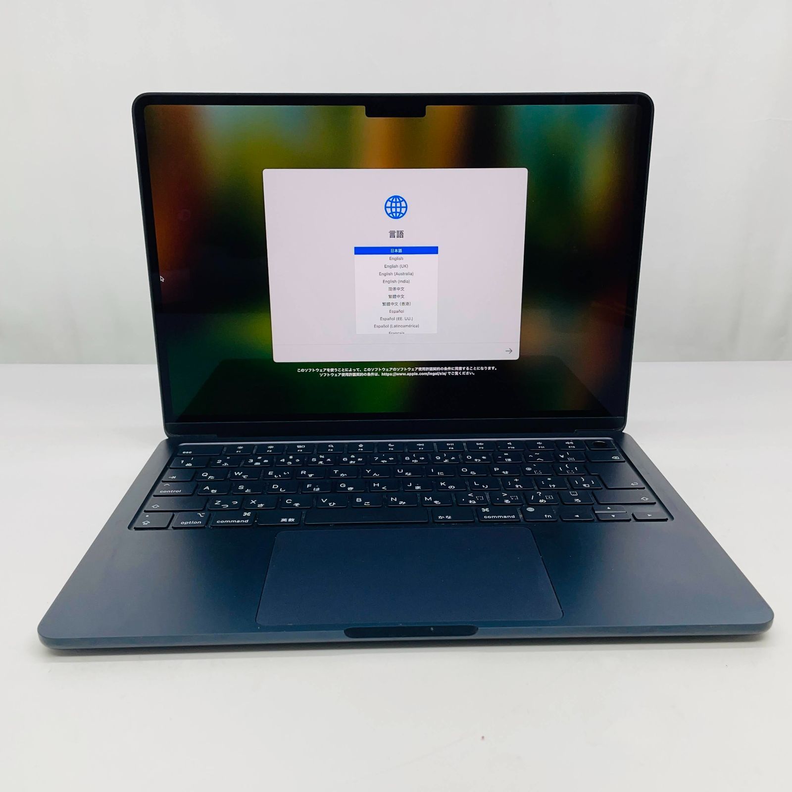 MacBook Air M2 256GB メモリ8GB バッテリー91% 美品 バッテリー最大容量91% Apple MacBook Air M2 2022 MLY33J/A M2