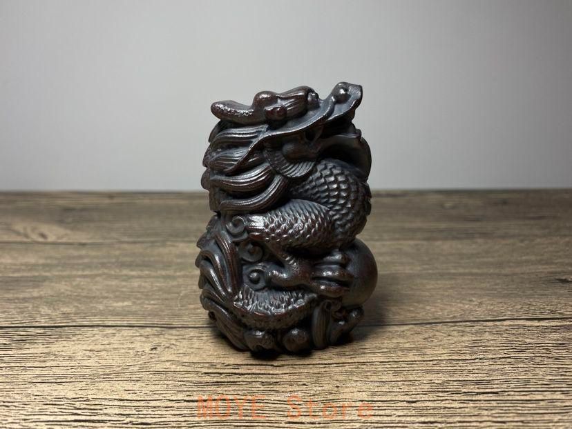 中国宜興 紫砂 竜珠 茶寵 茶玩 茶道具 装飾品 工芸品 置物