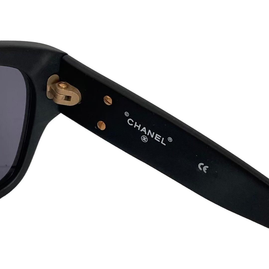 CHANEL シャネル サングラス ウェリントン型 ブラック ココ