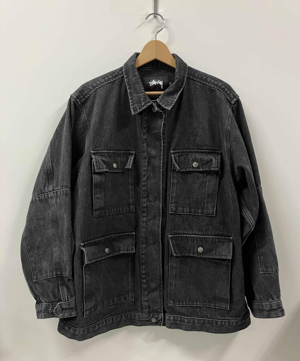 STUSSY ステューシー カバーオール ブラックデニム Gジャン(デニム