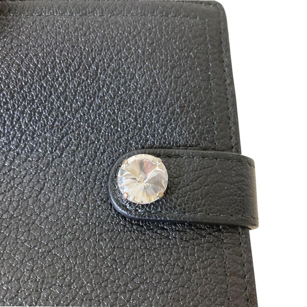 【良品✨】miu miu ミュウミュウ　コンパクトウォレット　ビジュー　革　黒 楽天市場】ミュウミュウ miumiu 財布 二つ折り財布 5MV204 2FPP