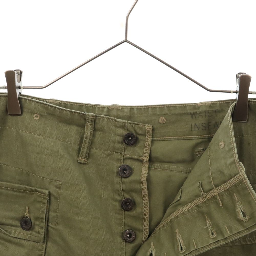 RRL (ダブルアールエル) HBT ヘリンボーン モンキー カーゴ パンツ RRL (ダブルアールエル) USMC M-44 HBT ヘリンボーン モンキー