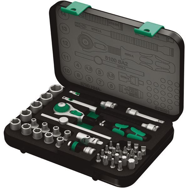 WERA ヴェラ 差込角1|4DR 42点組 サイクロップソケットレンチ セット 003533 工具 ツール DIY 作業工具 道具 レンチ