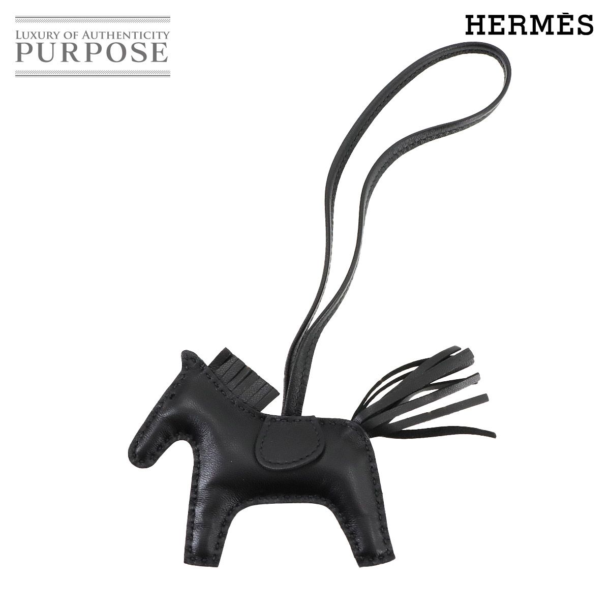 エルメス HERMES ロデオ PM バッグ チャーム アニューミロ ソーブラック Y刻印 Rodeo PM 90283062