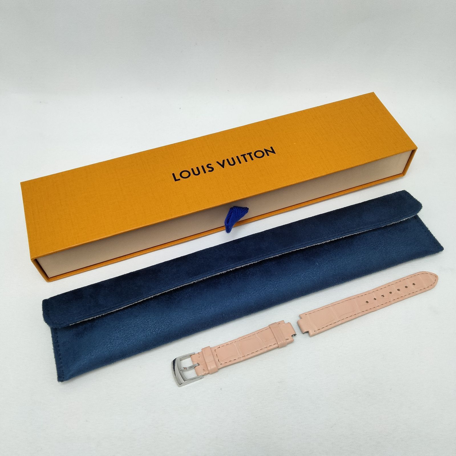［美品］ルイヴィトン　タンブール　ワンタッチ式　ダミエ　アズール　レザーベルト ルイ・ヴィトン LOUIS VUITTON タンブール ダミエ アズール 日本