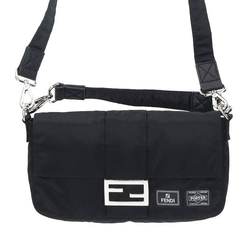 フェンディ ×ポーター PORTER 7VA472 ALW6 ナイロンバゲットショルダー