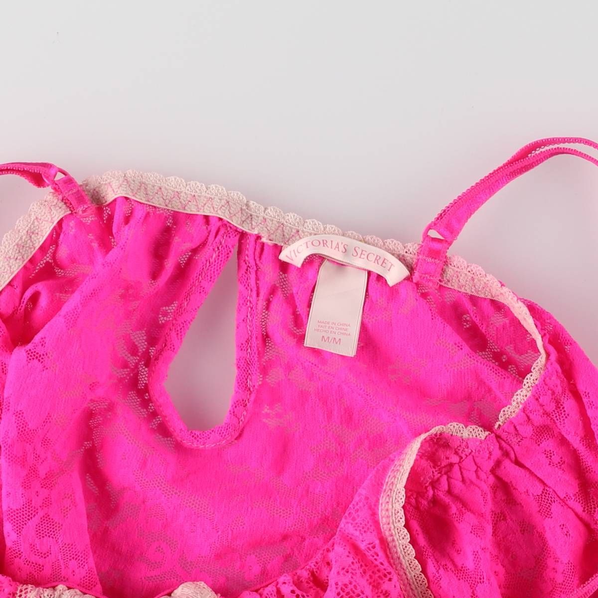 古着 VICTORIA'S SECRET 花柄 シースルー ランジェリー
