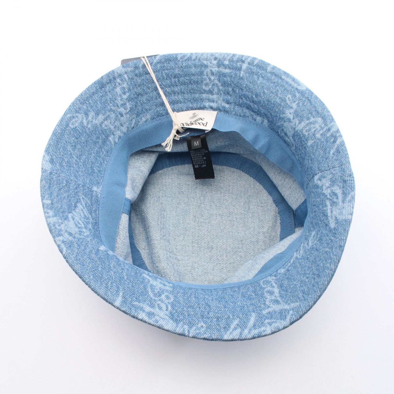 Vivienne Westwood ヴィヴィアンウエストウッド VW GRID BLUE デニム ハット NICORILABO_COM