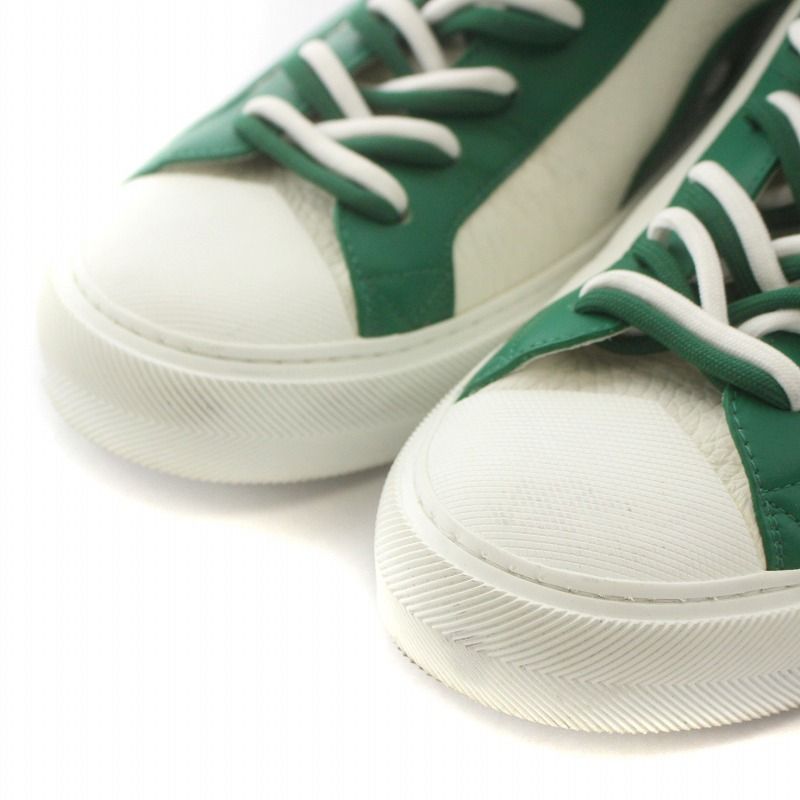 ルイ・ヴィトンスニーカー タトゥーライン ハイカット レザー ホワイト/グリーン ルイヴィトン LOUIS VUITTON タトゥーライン ハイカット スニーカー