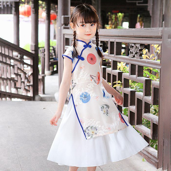 子供 チャイナドレス コスプレ 仮装 キッズ ワンピース 半袖 夏 膝下丈 チャイナ服 子供ドレス 女の子 花柄 パーティードレス 唐装漢服 中華服 キッズドレス イベント 撮影 キレイ 文化祭 学園祭 忘年会 ハロウィン guyi01