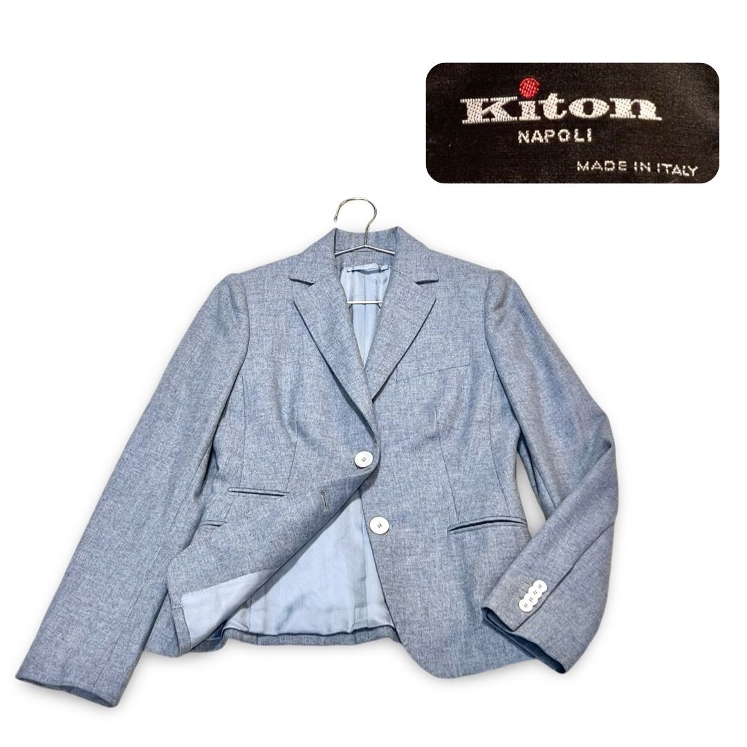 Kiton キートン カシミア 100% テーラード ジャケット レディース Kiton キートン カシミア 100% テーラード ジャケット レディース size
