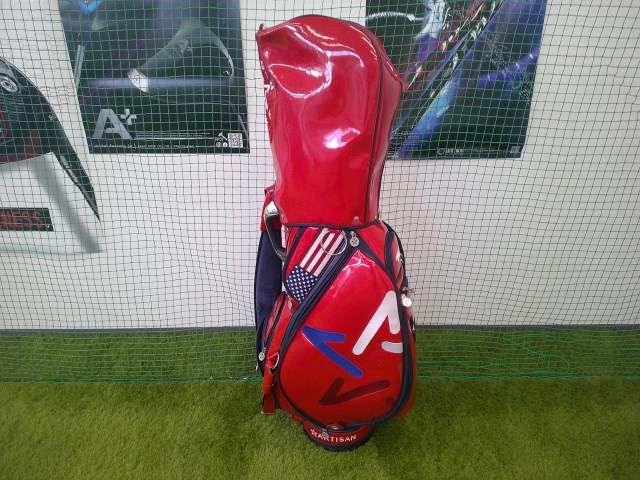中古 その他 ARTISAN GOLF キャディバッグ　レッド//0[5468]博多