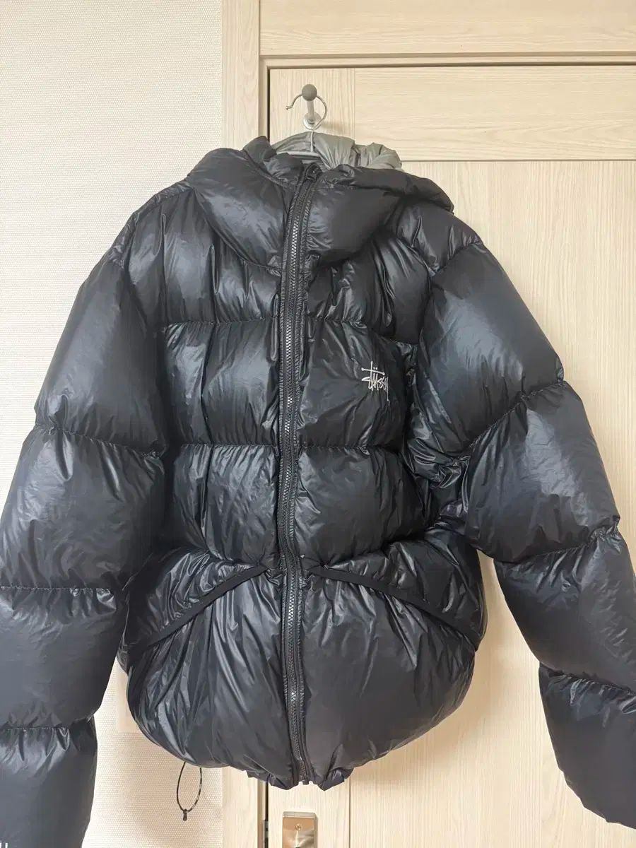 Stussy ブラック リップストップダウンジャケット L STUSSY ステューシー ジャケット メンズ Ripstop Down Puffer