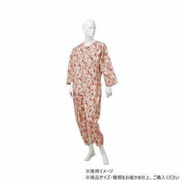 神戸生絲 コベス 通年用|婦人つなぎパジャマM No.906 ローズ 花柄