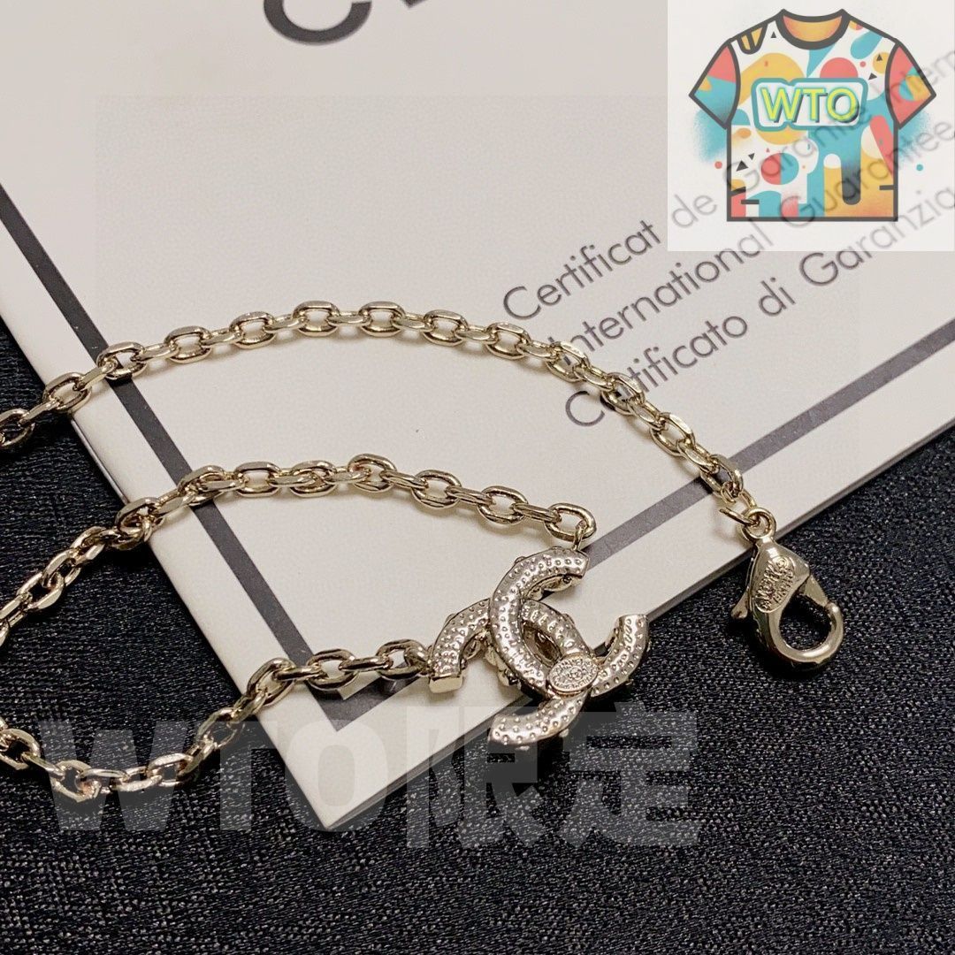 CHANEL ゴールド ダブルCロゴ ネックレス 今日WTO】Chanel 最新ダブル C シャンパンゴールド ダイヤ