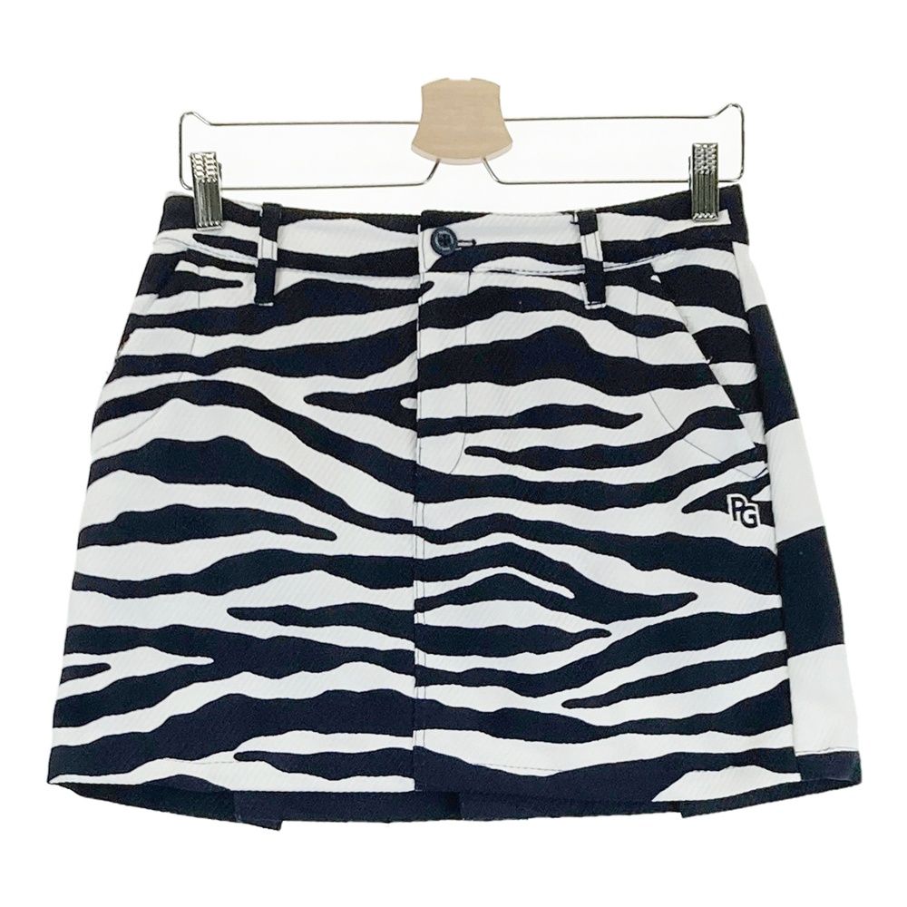 サイズ：1 PEARLY GATES パーリーゲイツ スカート 総柄 ネイビー系