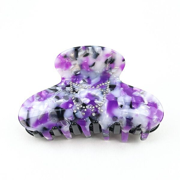 サンリオ クロミ KUROMI MARBLE ヘアクリップ ヘアアクセサリー フレンチプラスティック ギフト