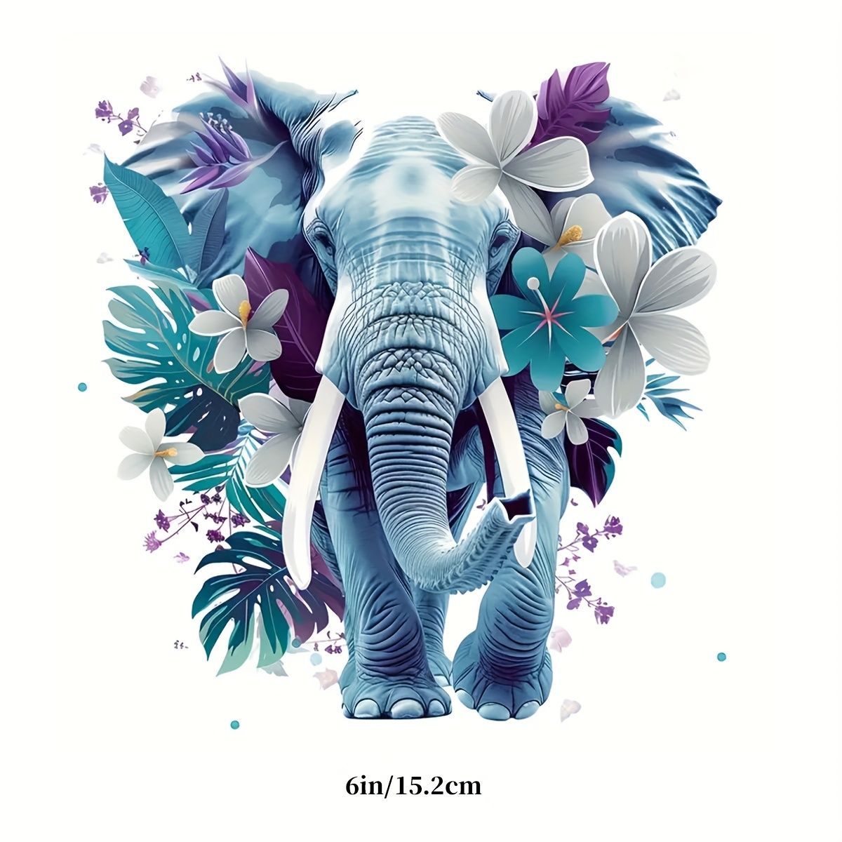 ゾウさん様 ステッカー 象 ゾウ 南国 ノートパソコン シール 15cm 防水