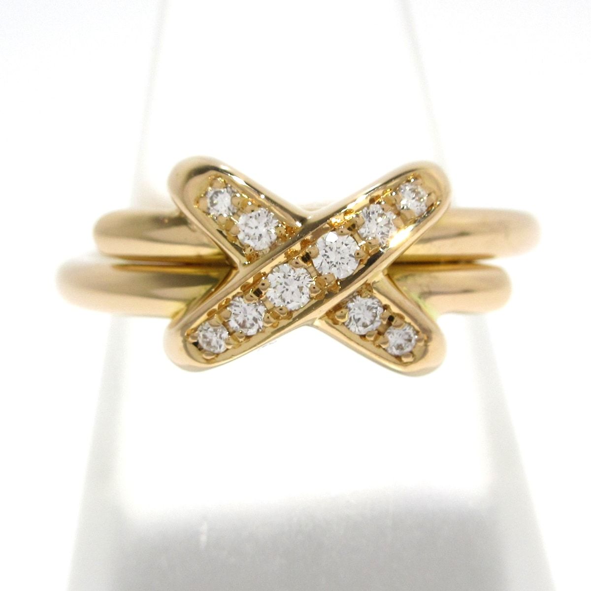 CHAUMET ショーメ リング ジュ ドゥ リアン 081239 K18PG×ダイヤモンド 10Pダイヤ ダイヤ0.12カラット