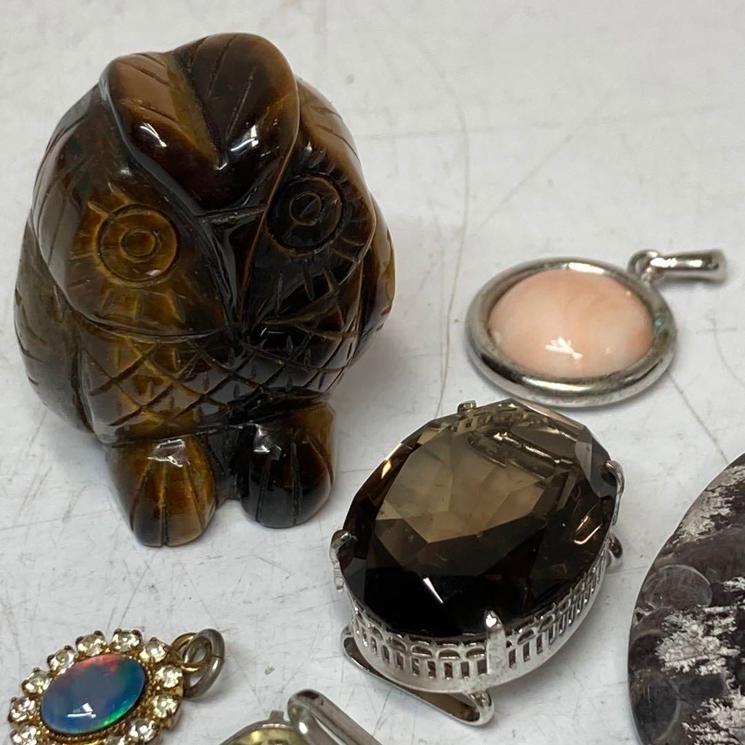 アメジスト 水晶等帯留 180g 東H6-0416ア9