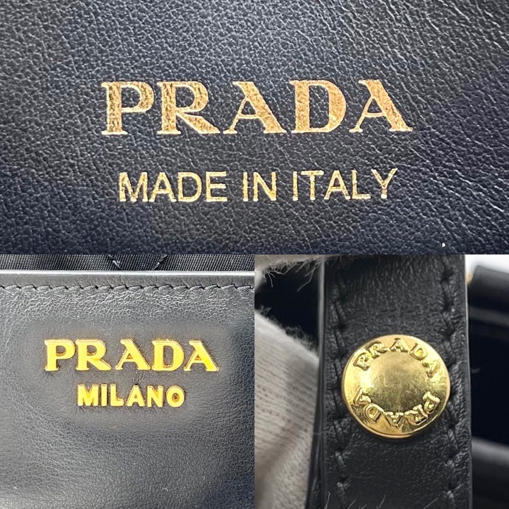 プラダ ショルダーバッグ レディース コルセール キルティング 肩掛け 斜め掛け かばん 鞄 PRADA 1BD050 レザー ナイロン NERO  ブラック 黒 ゴールド金具【中古品】 - メルカリ