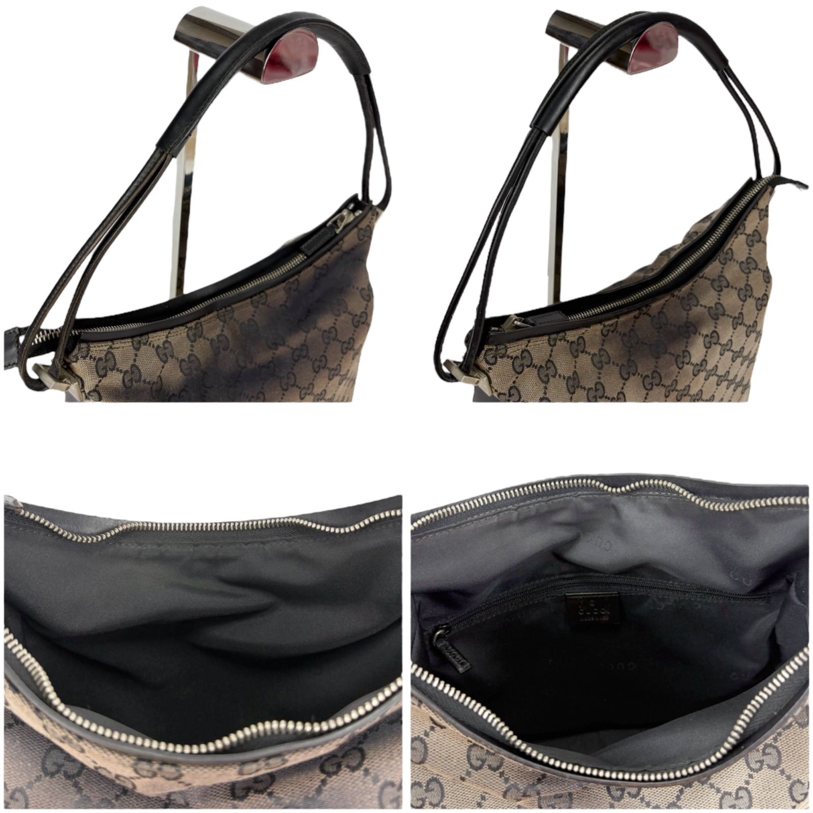 グッチ GUCCI ワンショルダーバッグ GGキャンバス ナイロン レザー 