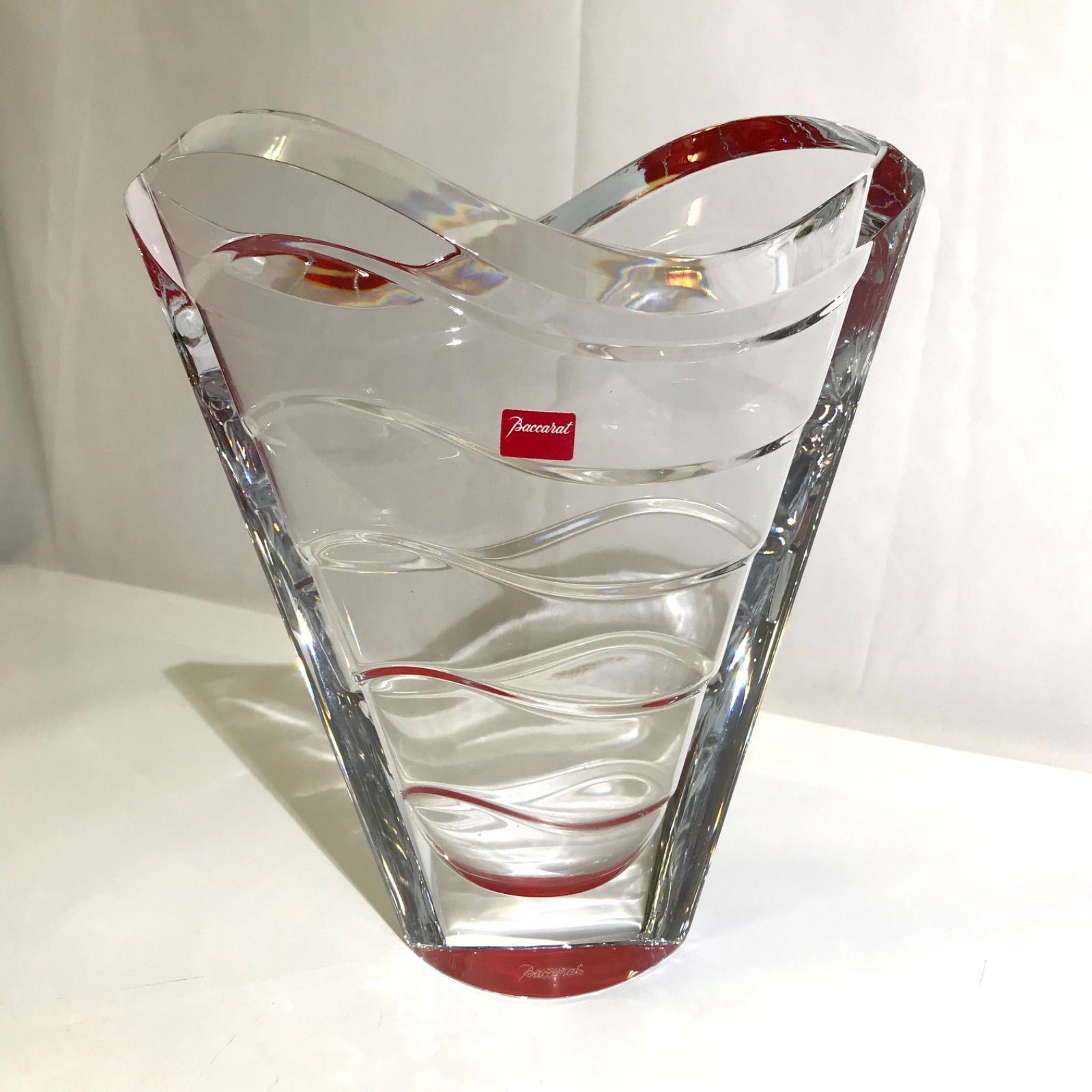 バカラ ウェーブ フラワーベース インテリア 【公式通販】