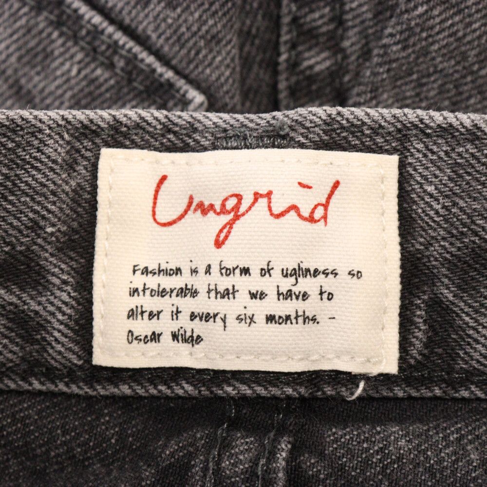 Ungrid (アングリッド) ブラックハイウエストスリムデニム
