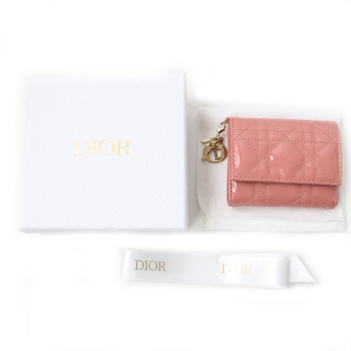 極美品☆クリスチャンディオール LADY DIOR ロータスウォレット ...