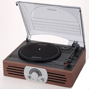 中古】OHM AudioComm ラジオ付レコードプレーヤー RRM-2775K-T OHM