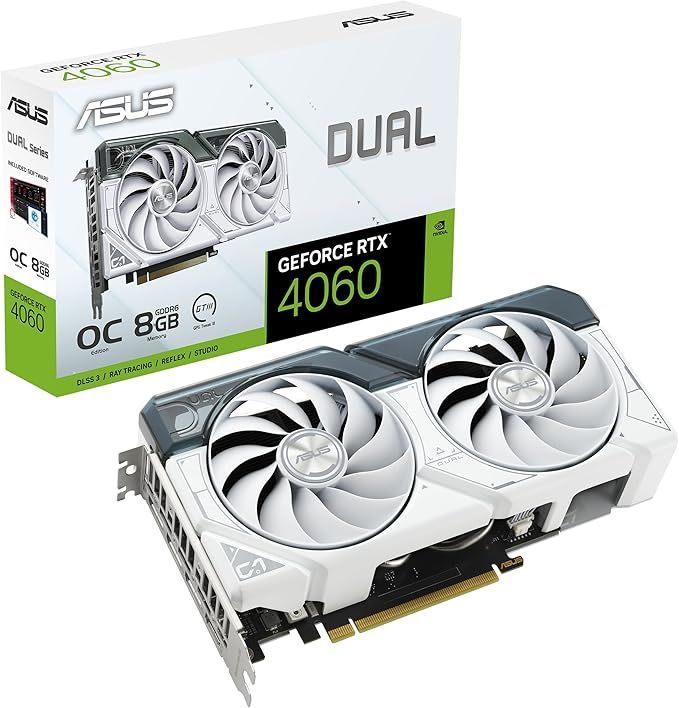 ASUS Dual GeForce RTX™ 4060 OC ホワイトエディション 8GB