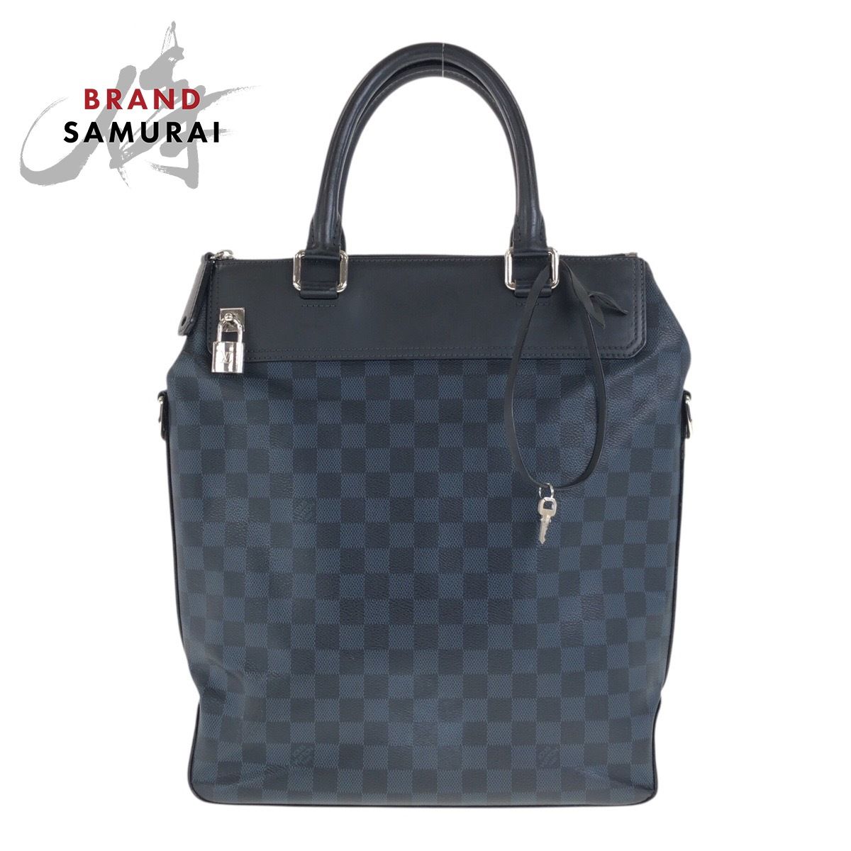 LOUIS VUITTON ルイヴィトン ダミエ コバルト トート グリニッジ ブルー レザー N41351 ビジネスバッグ トートバッグ 505200