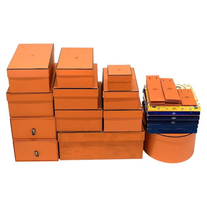 エルメス HERMES 空箱セット 23点 まとめ売り HERMES エルメス 空箱セット BOX /紙袋 ブランド 38点まとめ お買い得