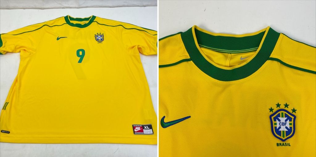 01w-3475 〇 NIKE ブラジル 1998 リイシュー サッカー レプリカ