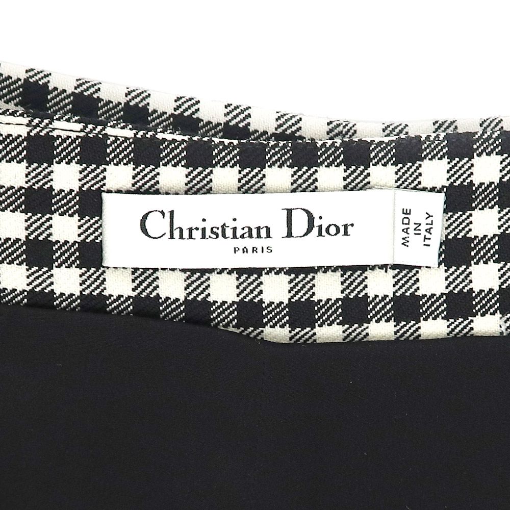 名東】ディオール ショートパンツ 341P03A1542 サイズ38 ギンガム  