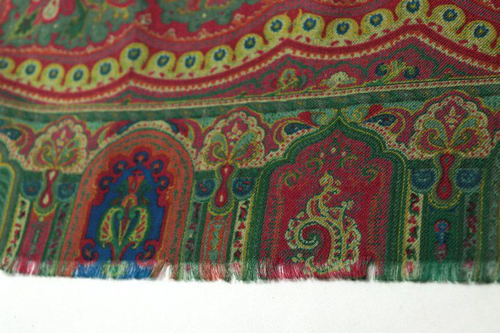 エトロ ETRO ウール シルク ストール 大判 正方形 ETRO エトロ 大判