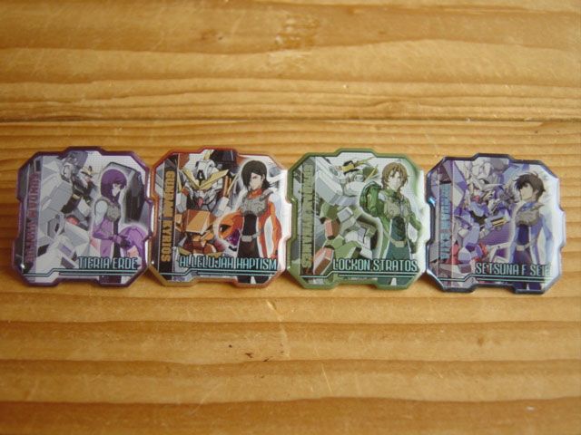 ♯Fgf22IJ機動戦士ガンダム00ガチャポンピンズコレクション全8種