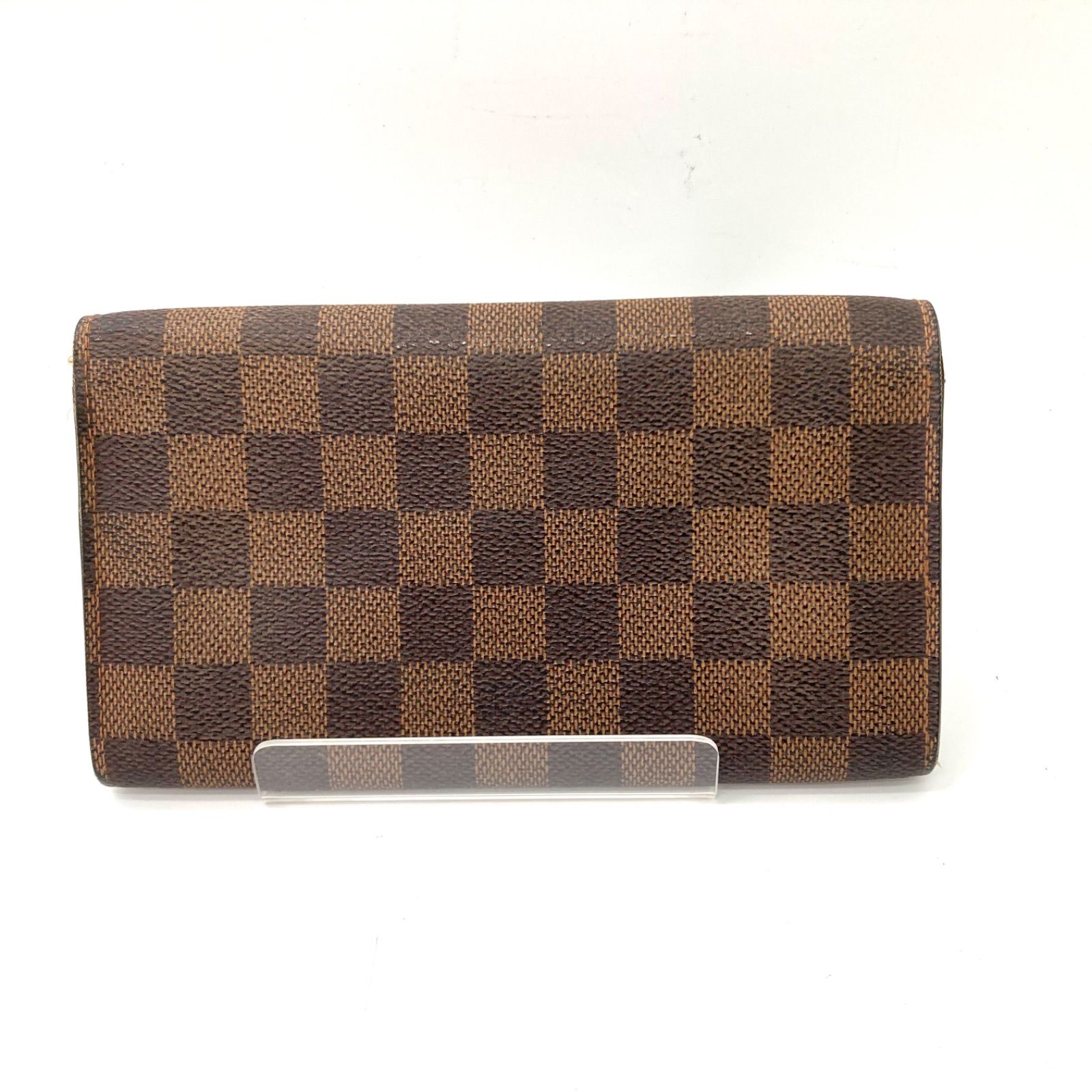 LOUIS VUITTON】ルイヴィトン ダミエ 長財布 ポルトフォイユサラ