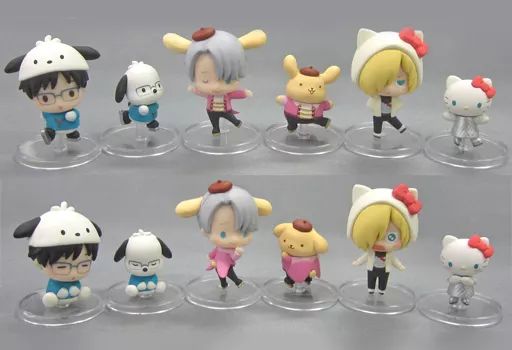 トレーディングフィギュア 全6種セット 「ユーリ!!! on ICE × サンリオ
